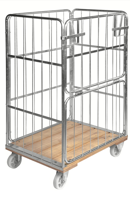 Rullecontainer med trebunn - KM88, 820 x 600 x 1190