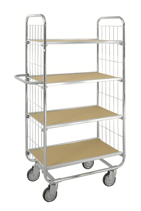 Fleksibel hylletralle, 4 hyller - KM8000-4L-ESD, 1000 X 425