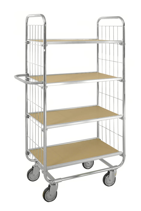 Fleksibel hylletralle, 4 hyller - KM8000-4XL-ESD, 1200 X 425