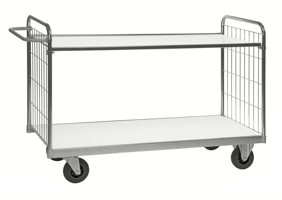 Fleksibel hylletralle, 2 hyller - KM9000-2S - 1200 x 600